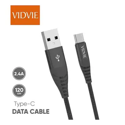 Vidvie 2.4A Braided Type C Short Cable (30 cm)